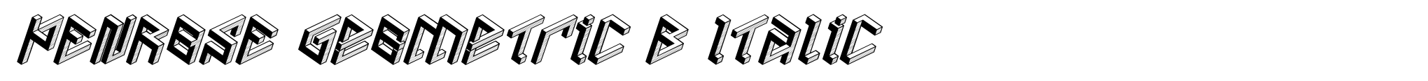 PENROSE Geometric B Italic image